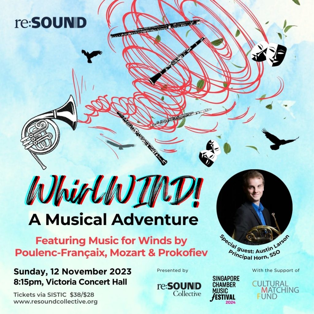 WhirlWIND! A musical adventure by re:Sound musicians featuring music for Winds by Poulenc-Francaix, Mozart & Prokofiev