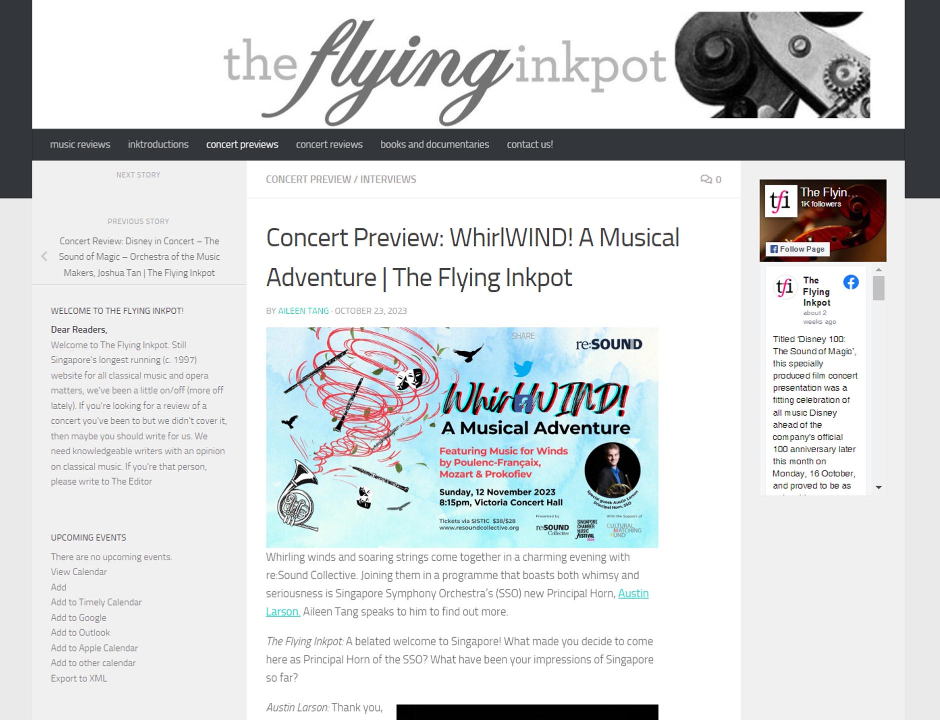 Concert Preview: WhirlWIND! A Musical Adventure | The Flying Inkpot