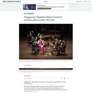 Singapore Chamber Music Festival returns after nearly 20 years