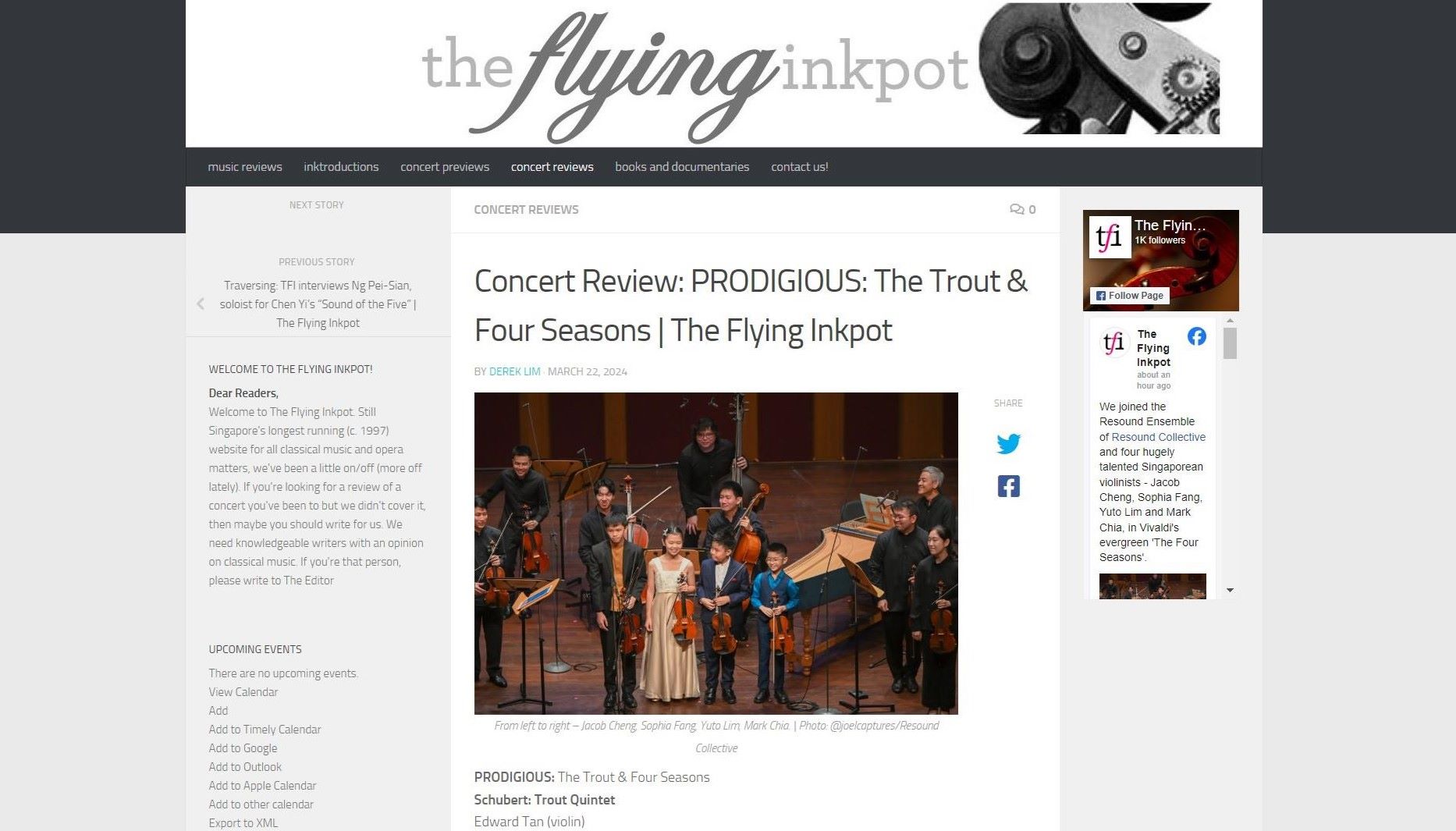 Flying Inkpot - Prodigious Concert Review