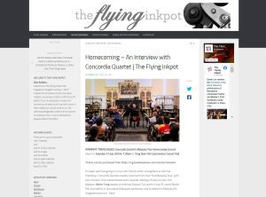 Homecoming – An Interview with Concordia Quartet | The Flying Inkpot