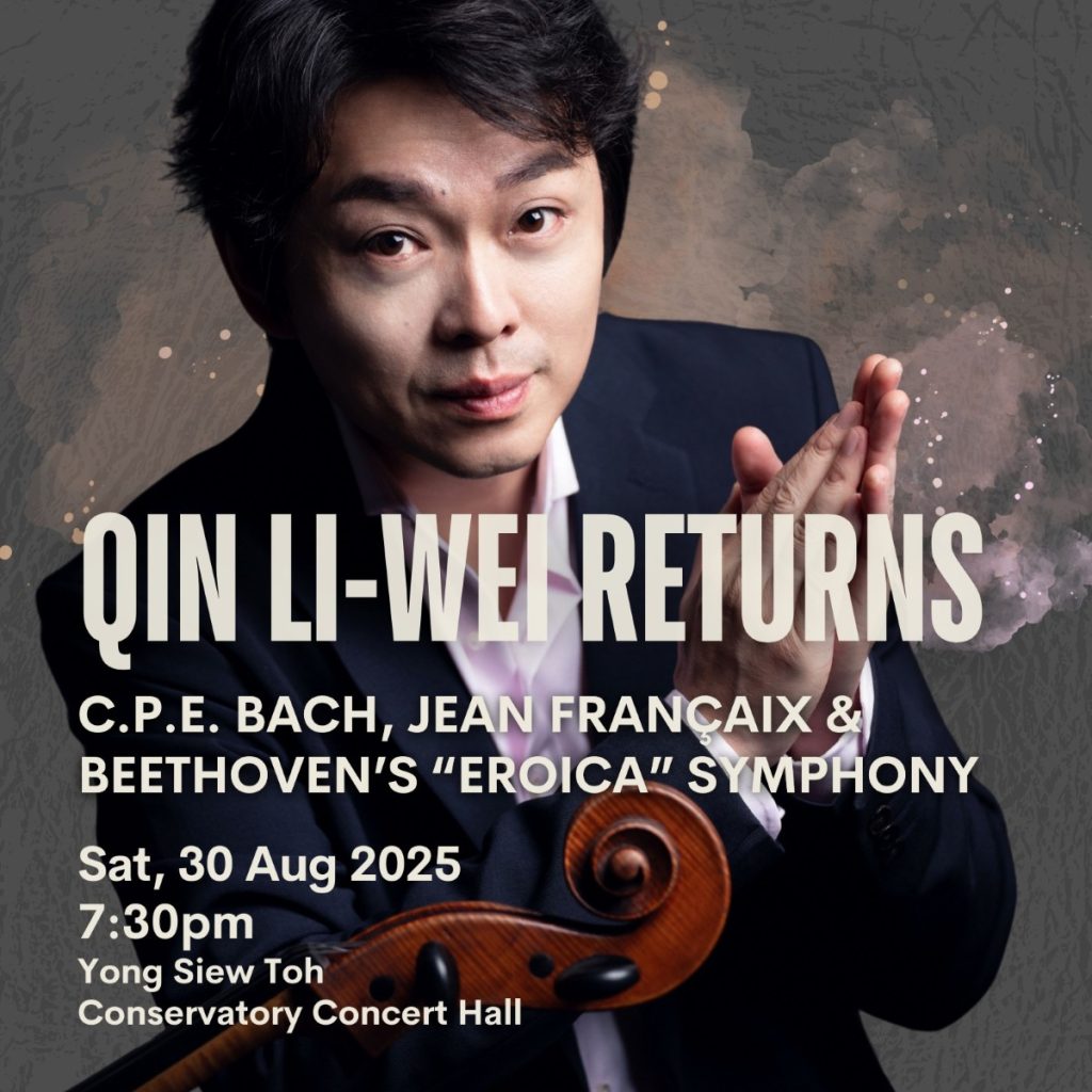 Qin Li-Wei Returns to perform with re:Sound - featuring C.P.E. Bach, Jean Françaix & Beethoven’s “Eroica” Symphony