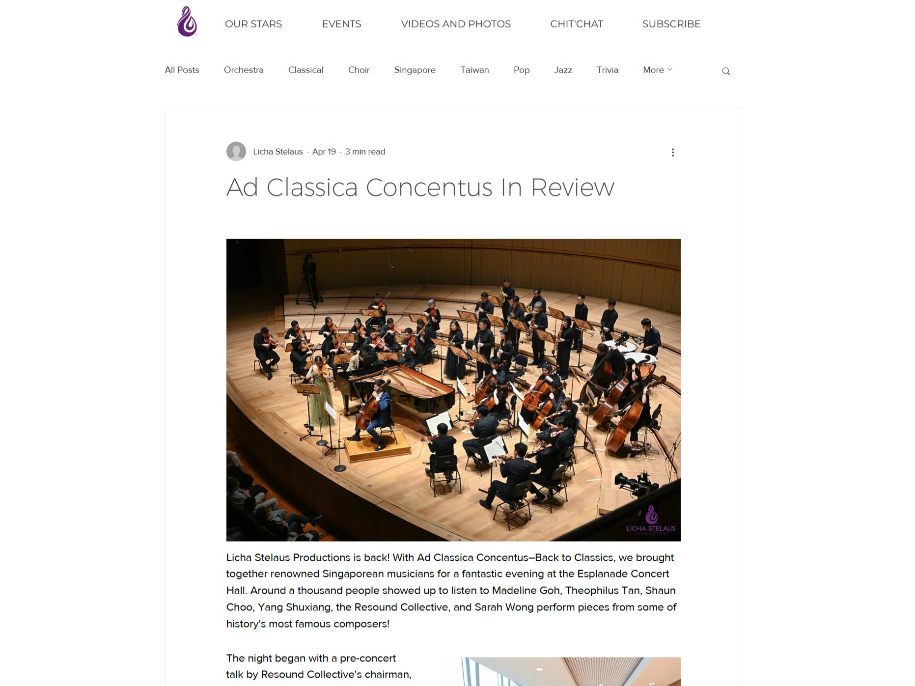 Ad Classica Concentus In Review