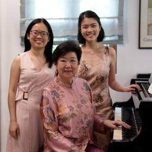 Pianists Abigail Sin, Lin Xiangning and Toh Chee Hung