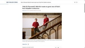 Only 10, Resound Collective wants to grow one of Asia’s best chamber orchestras