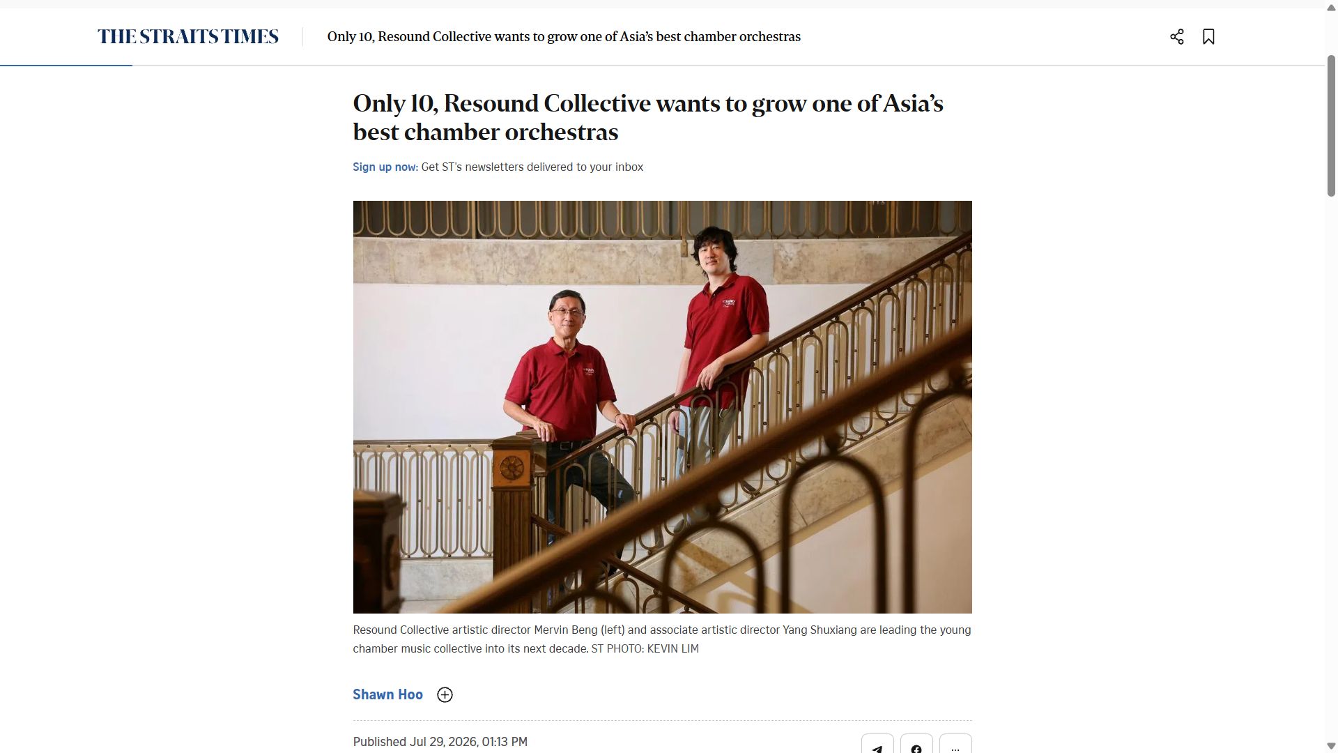 Only 10, Resound Collective wants to grow one of Asia’s best chamber orchestras